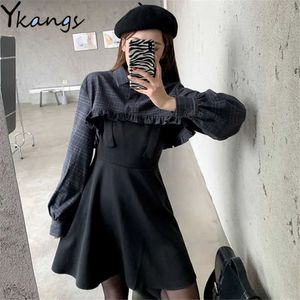 Robe Vintage sans manches Femmes Mini Off-Shoulder Summer Strap Dress Élégant Chic Ins Daily All-Match Vêtements Designer Loisirs 210619