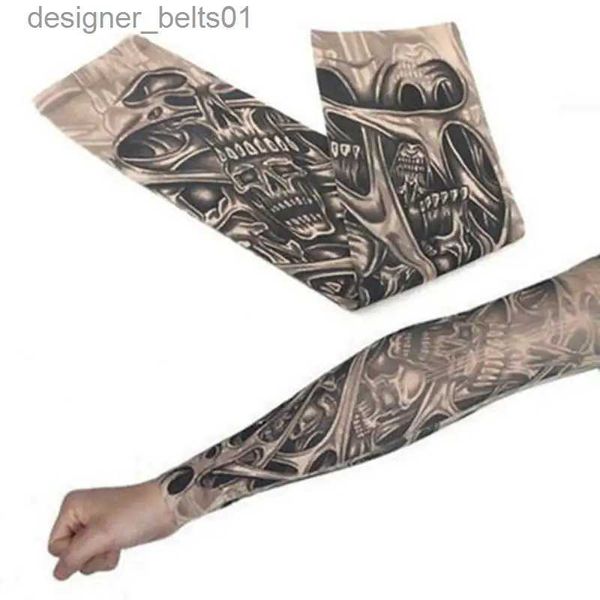 Mangas de brazo Sleevelet 1 UNIDS Tatuaje Mangas de brazo de enfriamiento Cubierta Baloncesto Golf Deporte Protección solar UV Nuevo Calentadores de brazo de verano Seguridad deportiva NewL231216