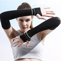 Sleevelet Arm Sleeves Tabir Surya Lengan Es Musim Panas voor Wanita Olahraga Luar Ruangan Bersepeda Perlindungan UV Nyamuk Peppermint Cepat Kering 230418
