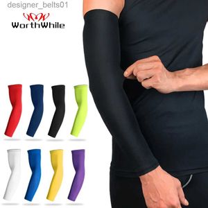 Sleevelet Mangas del brazo Vale la pena Deportes Brazo Manga de compresión Baloncesto Ciclismo Calentador de brazo Verano Correr Protección UV Voleibol Protector solar BandasL231216