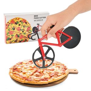 Slijpliceerfietsmes, snijder, anti-aanbak fiets met dubbele roestvrijstalen snijwielen het beste voor pizzadilten, vakantie grappige geschenken keukengadget