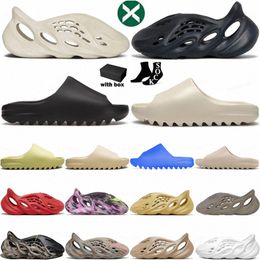 diapositivas sandalias zapatillas zapatilla diapositiva corredor de espuma corredores carbón ónix piedra de ceniza sal arena carbón bermellón gris pizarra hueso azur lino