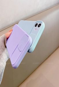 Coque de protection d'objectif de caméra coulissante, étui arrière souple en Silicone liquide pour Xiaomi Mi 11 lite 11i 10T Pro mi11 i 5G xiomi 10tpro 1689279