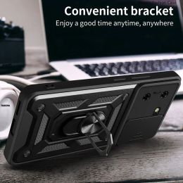 Glissade Camera Protective Protective Armor Funda pour Tecno Pova 5 Case magnétique Ring Kickstand Cover Cover Shockproof Phone Capa