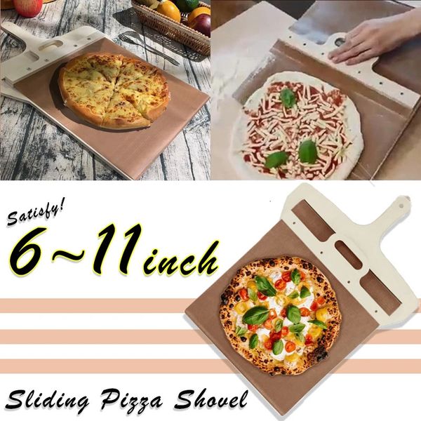 Glissière en bois pelle à pizza Pizza Paddle Pizza Peel Steak plateau de service Snack pain Sushi plaque cuisine outils de cuisson 240227