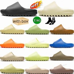 Toboganes deslizizantes de deslizamiento Sandalias Onyx Pure Ocher Bone Resin Clog Sand Designer Mujeres Sandalias Sluyo Slipe Slipper Playa Naranja N2Hy#