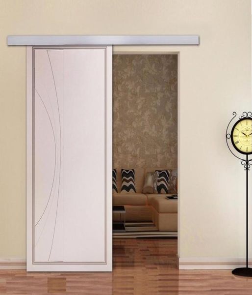 Matériel de porte de grange coulissante 66ft Aluminium ALLIAG STYLE moderne pour les portes de placard intérieur1060946