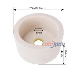Slijpstenen – tasse de meulage en céramique, corindon, tasse Abrasive de 4 pouces/5 pouces/6 pouces pour le polissage du marbre, des métaux et de la céramique, 1 pièce