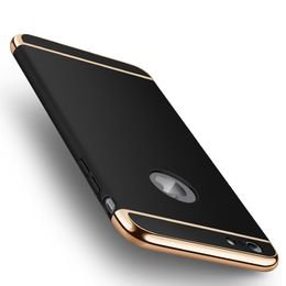 Slim 3in1 Hybrid Bumper Electroplating Case voor iPhone 6 6S 7 8 Plus X XS XR XS Max 11 Pro Max 12 13