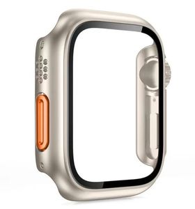 Slim Bumper Screen Protector Case voor Apple Watch Series 8 7 6 5 4 SE Seconden Veranderen naar Apple Watch Ultra Full Protect Armor Cover 45mm 44mm