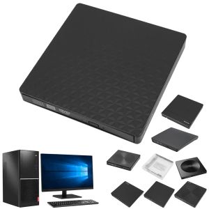 Slanke externe CD DVD RW Drive USB 3.0 Type-C schrijver Burner Player Reader voor Desktop PC Windows Linux Mac OS Apple