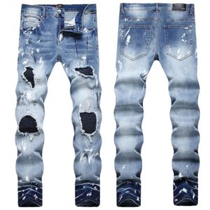 jean droit slim de haute qualité conception de streetwear rythme pantalon décontracté pantalon skinny pantalon mens concepteur jean noir