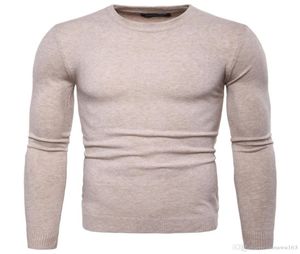 Slim Fit Pullover Sweater Men039 Tops de mode avec manche à manches longues Nou de haute qualité Mélange de cachemire tricoté pour hommes hivernaux Clothi8108470