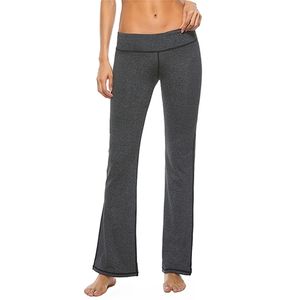 Slim Fit Through Hips CHIGHS BOOTCUT JEG PANTS YOGA CONTRÔLE DE TAMME FEMMES STRANGY CUT SPORTS LEGGings Pantalon Athletic 201014