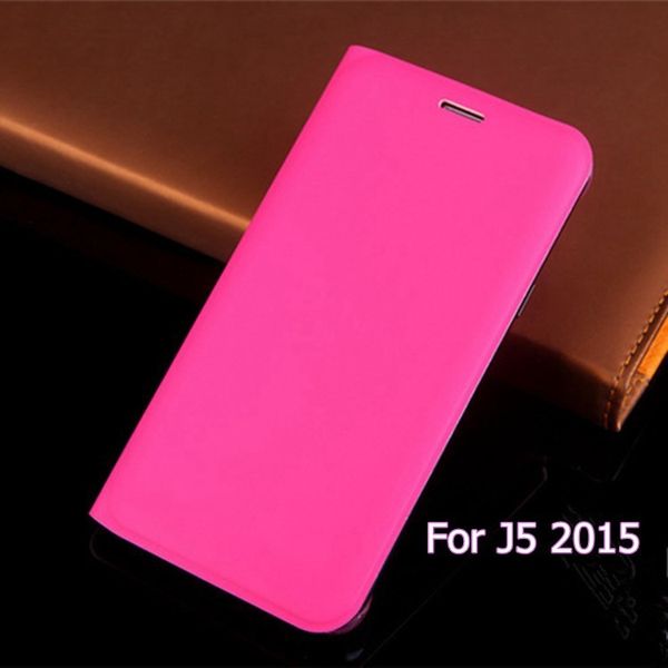 Slim Flip Cover Wallet Étuis en cuir avec porte-cartes Phone Sleeve Bag Holster Pour Samsung Galaxy J5 2015 J500 J500F J500H J500M