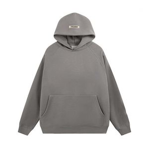 Sudaderas con capucha sueltas delgadas, sudaderas con capucha blancas y negras, abrigo para adolescentes, marca internacional de algodón puro, primavera y otoño, moda casual, color sólido, cuello redondo, círculo de lana, sudaderas con capucha siut