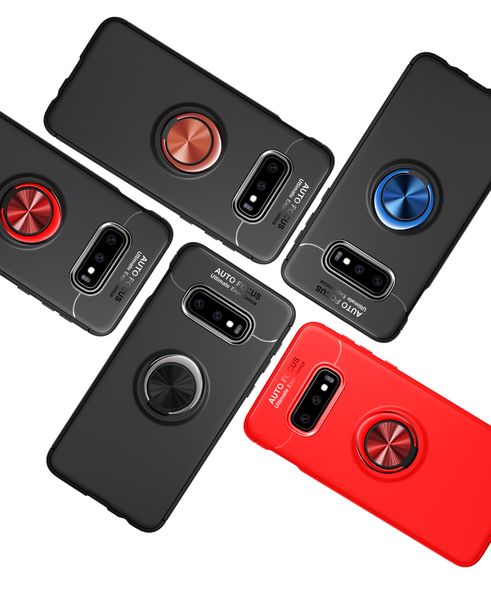 Étui mince avec anneau de doigt magnétique pour Samsung Galaxy S10 S10 Plus Note9 S9 S9 + Note8 S8 S8 + S7 Edge J6 Plus J4