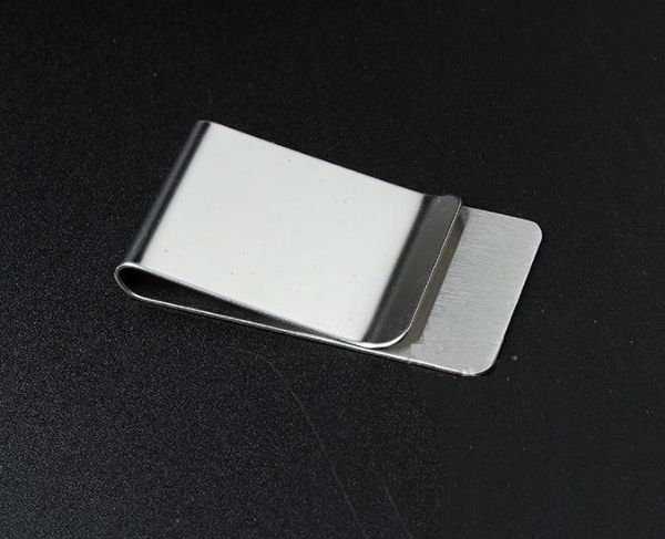 Slim Money Wallet Clip Clamp Card Titulaire en acier inoxydable Titulaire de la carte de créditMoney Clip porte-monnaie mode simple Titulaire de la carte de crédit Creativ