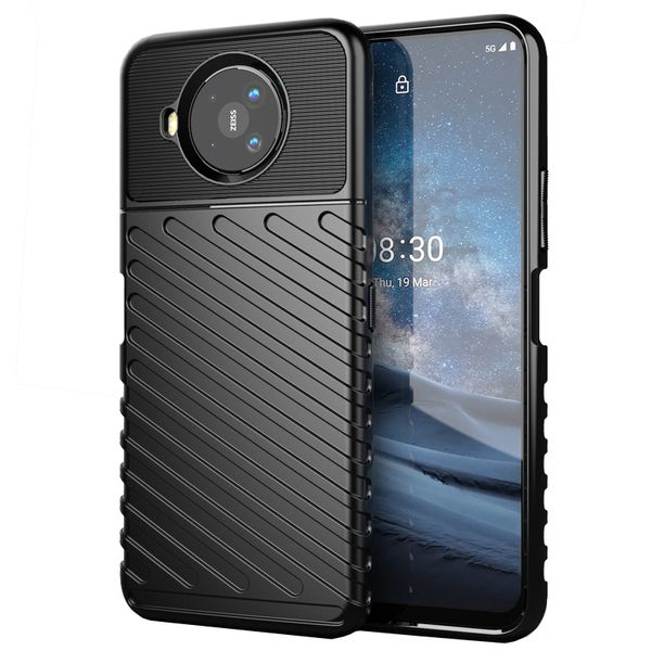 Funda protectora delgada Anti-arañazos Absorción de golpes Funda de goma TPU flexible para Nokia 8.3 compatible