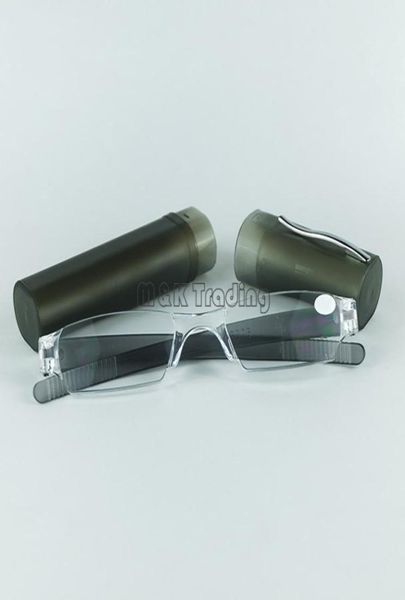 Gafas de lectura delgadas, gafas de lectura de tubo de plástico, lentes de potencia para PC, colores mezclados con 20 piezas 7731322