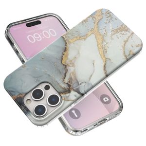 Coque souple mince en pierre et marbre, étui arrière coloré résistant aux chocs pour iPhone 15 Pro Max