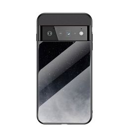 Slanke dunne sterrenhemelster Sky Tempered Glass Telefoonhoesjes voor Google Pixel 6 Pro 7 6A 5A 5 XL 4A 4 XL 3A 3XL 2 X L Soft Edge Conque