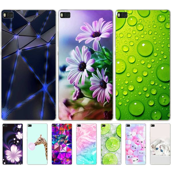 Pour Huawei P8 Lite 2015 Coque Mignonne Pour Fundas 2016 Silicone Coque Souple