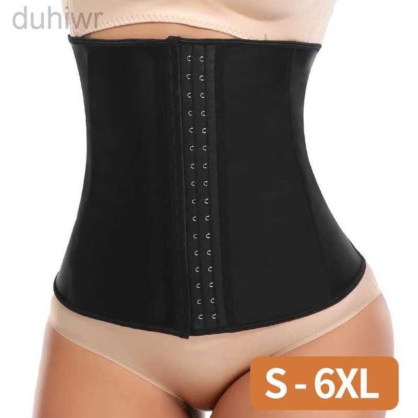 Ceinture mincerante 7 en acier os femmes latex Traineur Shapewear ceinture minceur de ceinture Cincher Corps Shaper Girdle Workout Tamim Control Corset 240409