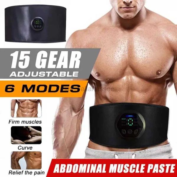 Ceinture amincissante Entraîneur de muscles abdominaux EMS équipement de fitness ABS électronique avec masseur musculaire par vibration taille USB bras de mollet haut 240321