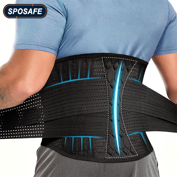 Ceinture amincissante Ceinture de soutien lombaire réglable pour le dos Sangle de renfort de taille respirante pour soulager les douleurs dans le bas du dos Scoliose Hernie discale Sciatique 230317