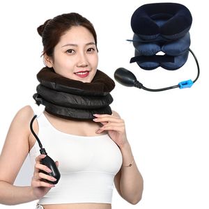 Slimming Belt Air Cervical Traction 1 Tube Neck Stretcher Inflatable Massage Support Cushion Devices Orthopedic Pillow Collar Pain Relief 230204