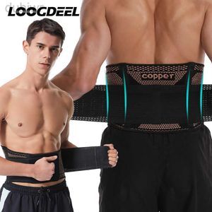 Cinturón de adelgazamiento LOOGDEEL Sports Ajustable Cobre Cobre Correa de compresión Cinturón de gimnasia Cintura de fitness Girdle Girdle Lumbar Wack Guardar 240409