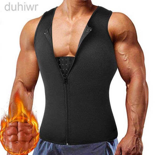 Ceinture mincerante hommes minceur de corps de gilet shaper la ceinture mincement du ventre néoprène abdomen gras brûlant Shapewear Swear Sweat Corset Suit 240409