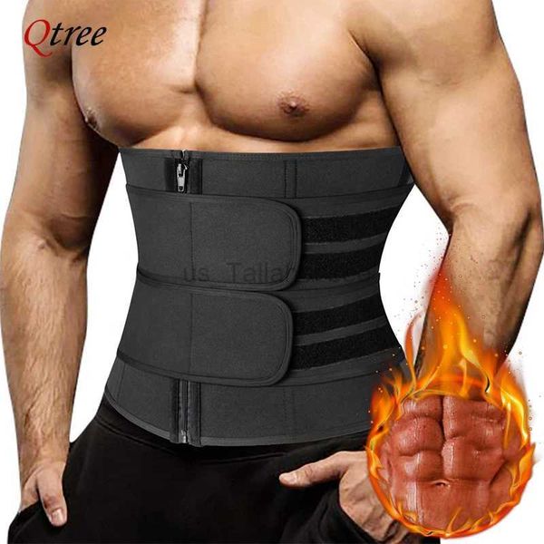 Cinturón adelgazante Entrenamiento de cintura para hombre Corsé ajustado Sauna Sudor Recorte abdominal Cinturón de ejercicio Forma del cuerpo comprimido Chica Fitness Pérdida de peso 240321