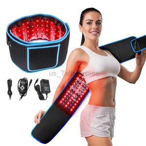 Ceinture minceur Lumière rouge avec coussin chauffant infrarouge utilisé pour brûler les graisses inspiration perte de poids abdominale soulagement de la douleur 660nm et 850nm 105 pièces LED 240321