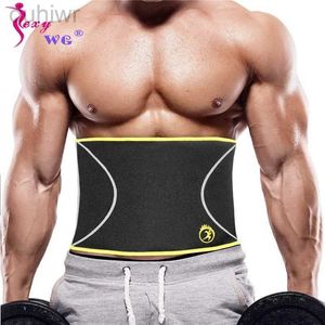 Slankriem sexywg body shaper slanke taille trainer achterste ondersteuning riem mannen neropreen sauna shapewear brace riem afslanken sport top 240409