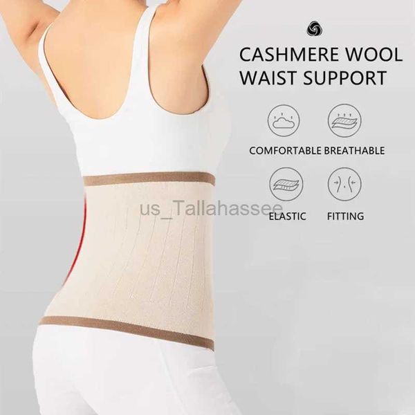 Ceinture minceur Ceinture de compression tricotée douce et chaude sac de support de support arrière corset ultra-mince liaison des reins et bande de chaleur abdominale 240322