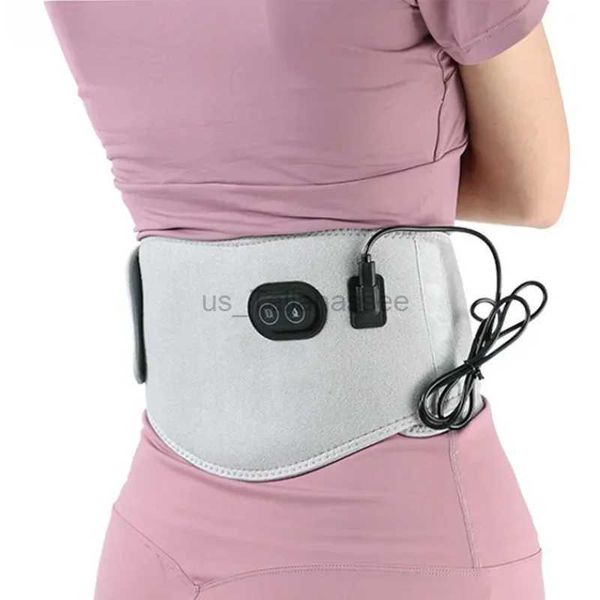 Ceinture amincissante USB, chauffage électrique, coussin de taille et de dos avec support de protection et support, machine de massage, outil de traitement de soulagement de la douleur 240321