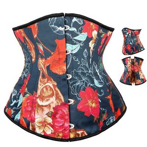 Ceinture minceur Vente en gros de robes florales ceintures de perte de poids imprimées façonnant les os supérieurs corsets ajustés taille femmes clo 240322