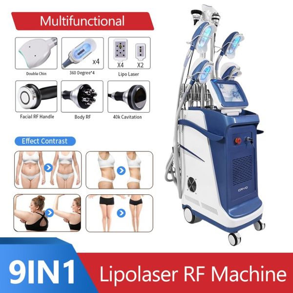 Machine minceur 2024 Clinique Cryo haut de gamme Machine mince 360 ° Cryo Cryothérapie Cellulite Contour du corps Équipement de lipolyse laser