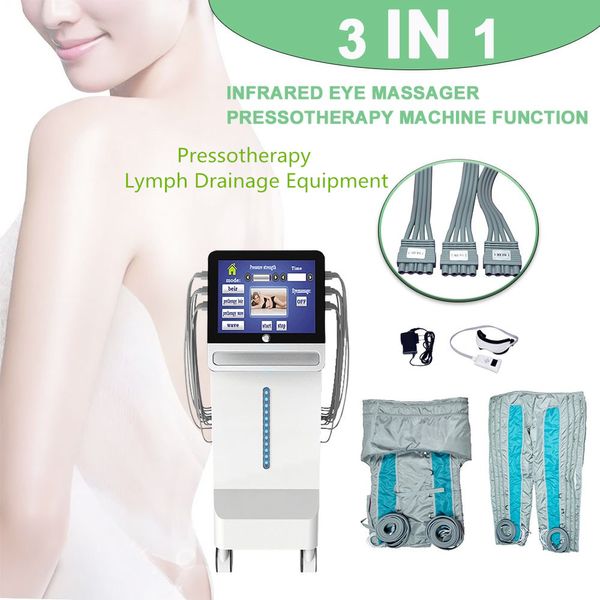 24 PCS Air Sacs Infrarouge Chauffage Presoterapia Minceur Drainage Lymphatique Couverture Corps Du Sein Massage Pression D'air Pressothérapie Fat Burning Machine