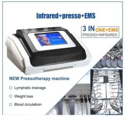 Machine de minceur 3 dans 1 Far infrarouge Drainage lymphatique Pressotherapy Machines de détoxification lymphatique Machines lymphatiques infrarouge