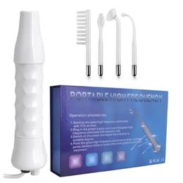 Máquina de adelgazamiento 4 en 1, tubo de vidrio con electrodo, máquina Facial de alta frecuencia, varita para acné, Spa Facial, cuidado de la piel Facial