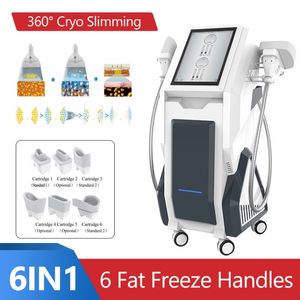 Slimming Machine 6 en 1 Ultrasonic Skin Serreninng Fat Freeze Machine Liposuction 2 Les poignées de cryolipolyse peuvent fonctionner ensemble