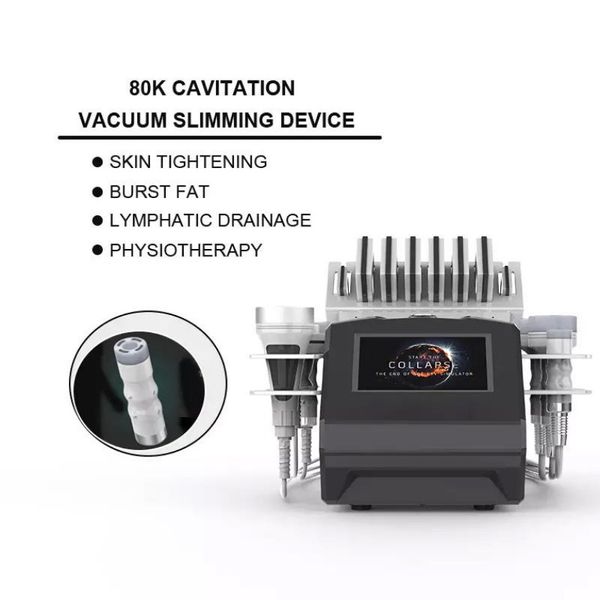 Machine amincissante 80K, Bio Cavitation sous vide multipolaire pour le corps et le visage, vague gelée, Instrument amincissant de beauté