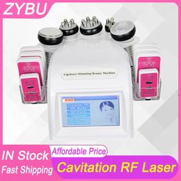 Afslankmachine Cavitatie Vacuüm RF Lipo Laser 6in1 Radiofrequentie 40K Cavi-systeem Liposuctie Ultrasoon Lichaamslifting Beeldhouwen Gezichtshuidverjonging