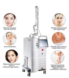 Machine amincissante au Laser fractionné Co2 10600Nm, cosmétique, resurfaçage des cicatrices d'acné, resserrement vaginal, matrice de points R-F Ski