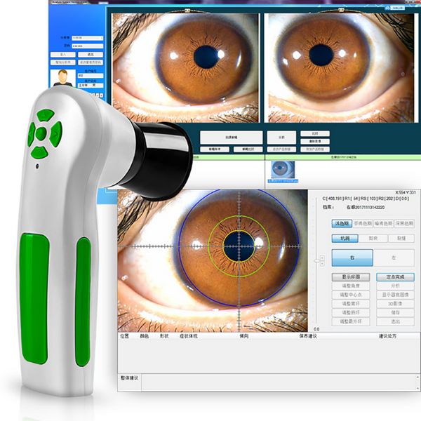 Minceur Machine Numérique Iriscope Iridologie Caméra Eye Test Machine 10.0Mp Iris Analyzer Scanner Dhl Pour Beauty Salon290