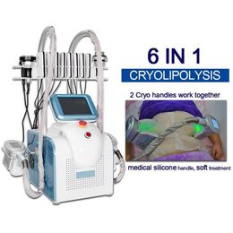 Afslanken Machine Vet Freeze Machine Taille Slanke Cavitatie Rf Vetreductie Lipo Laser 2 Handgrepen Kan Tegelijkertijd Werken