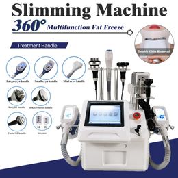 Slimming Machine Hot Fat Freezing Perte Poids Slim Machine à 360 ° Degré Cryo Lipolyse Lipo Laser Cavitation RF Cryothérapie de serrage cutané